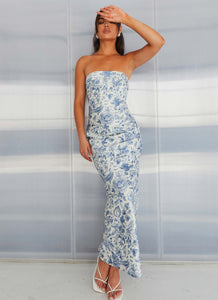 Summer Lover Maxi Dress - Blue Paisley