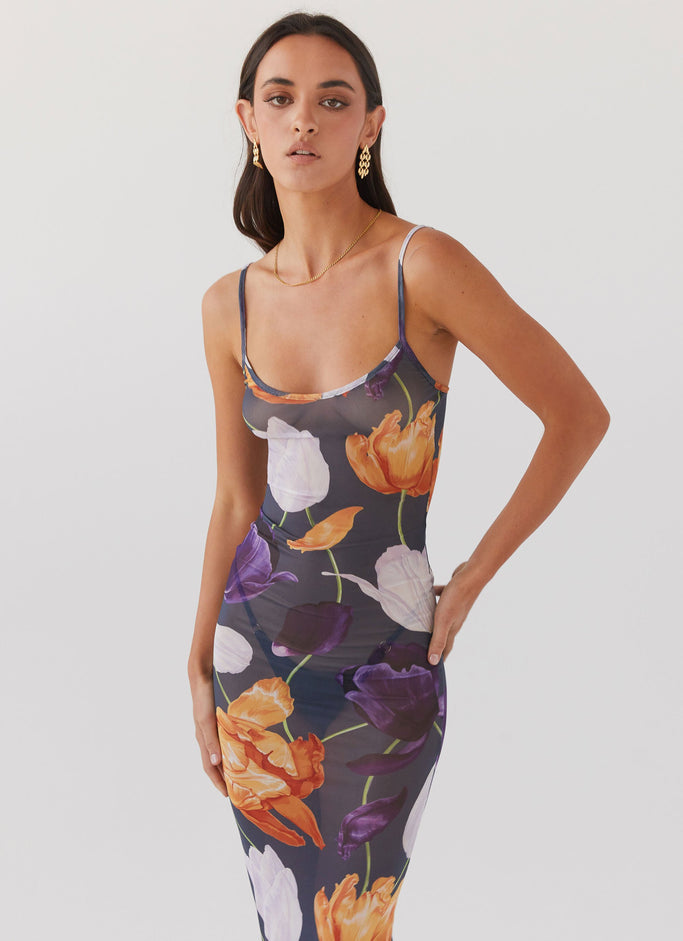 Love On The Run Maxi Dress - Botanical Eclipse
