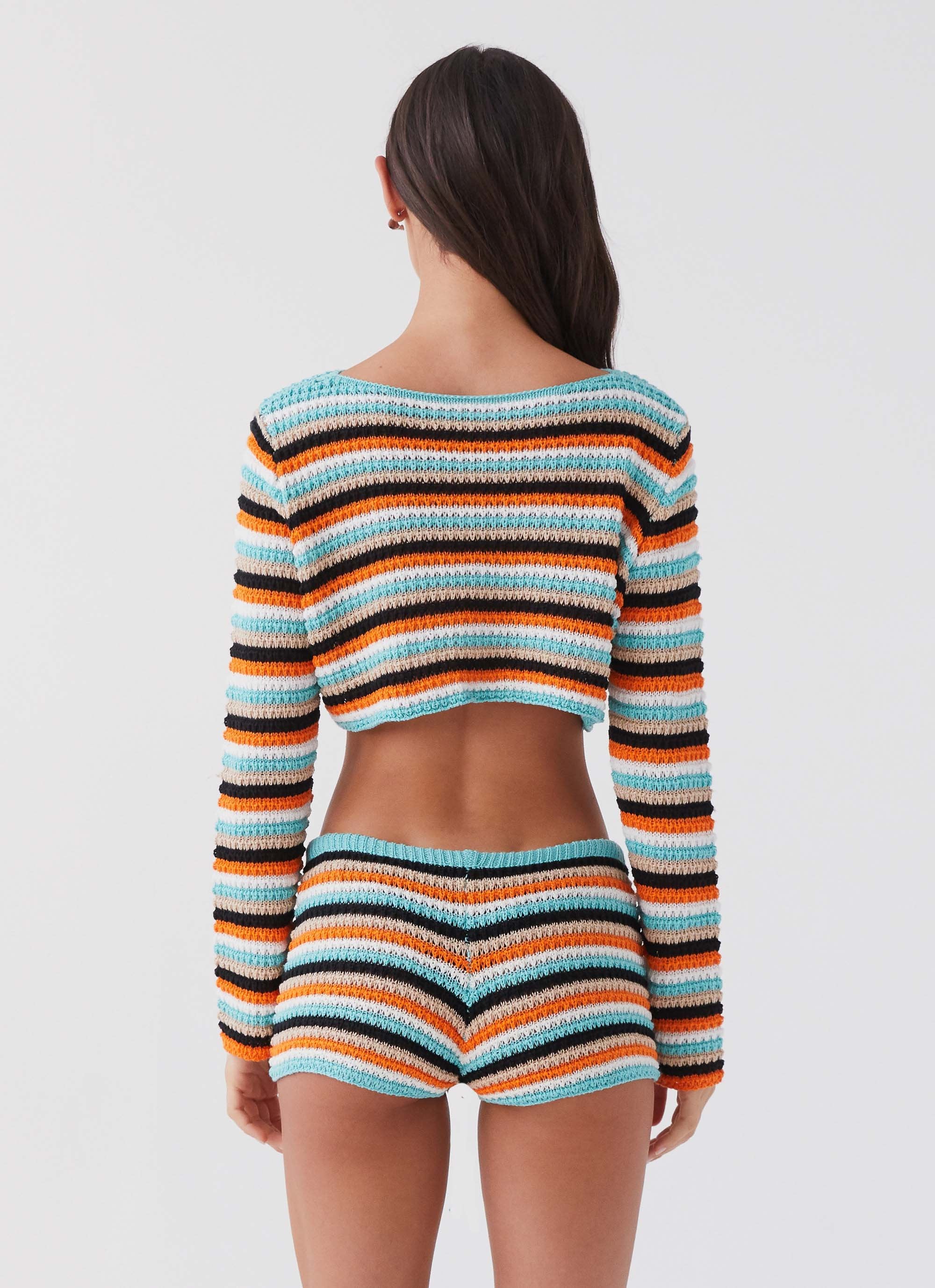 Pour It Up Crochet Mini Shorts - Neostripe – Peppermayo US