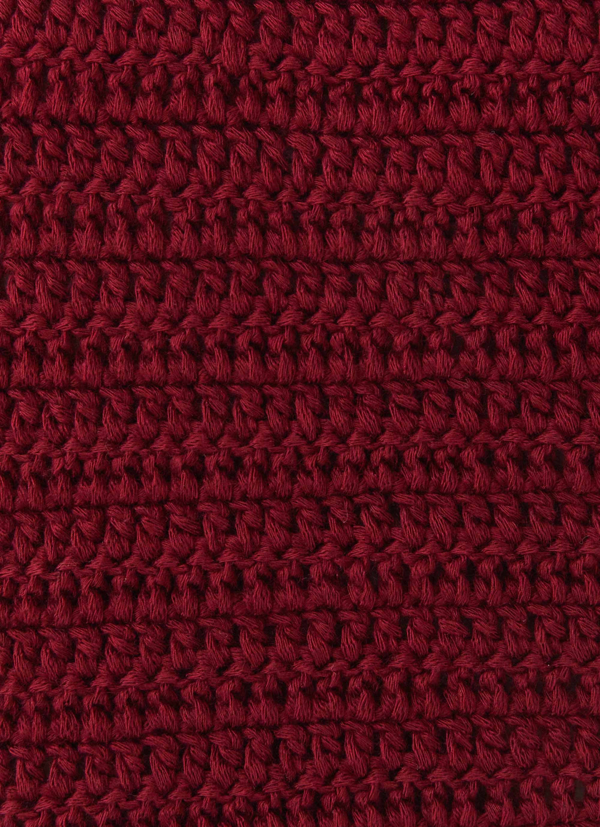 Womens Wild Hearts Crochet Mini Skirt in the colour Cherry Rose in front of a light grey background