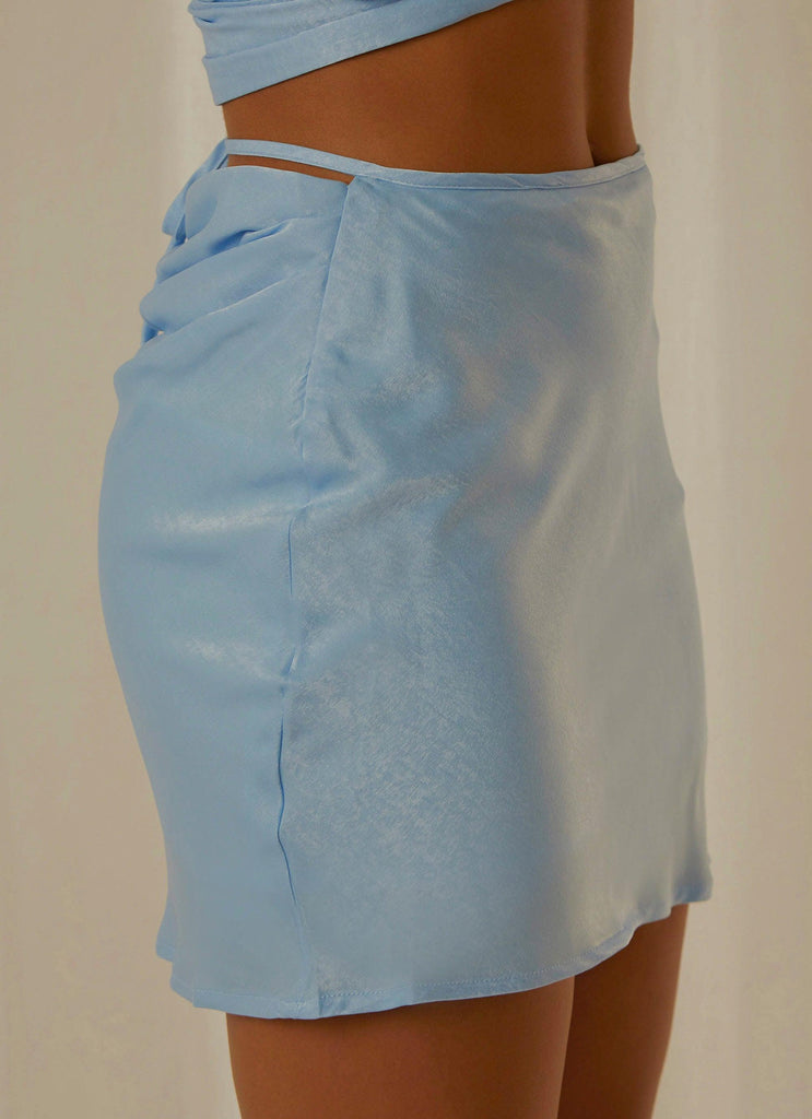 Weekend Plans Mini Skirt - Sky - Peppermayo