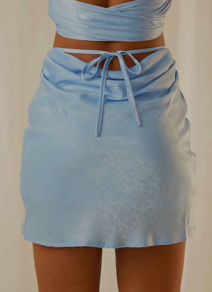 Weekend Plans Mini Skirt - Sky - Peppermayo