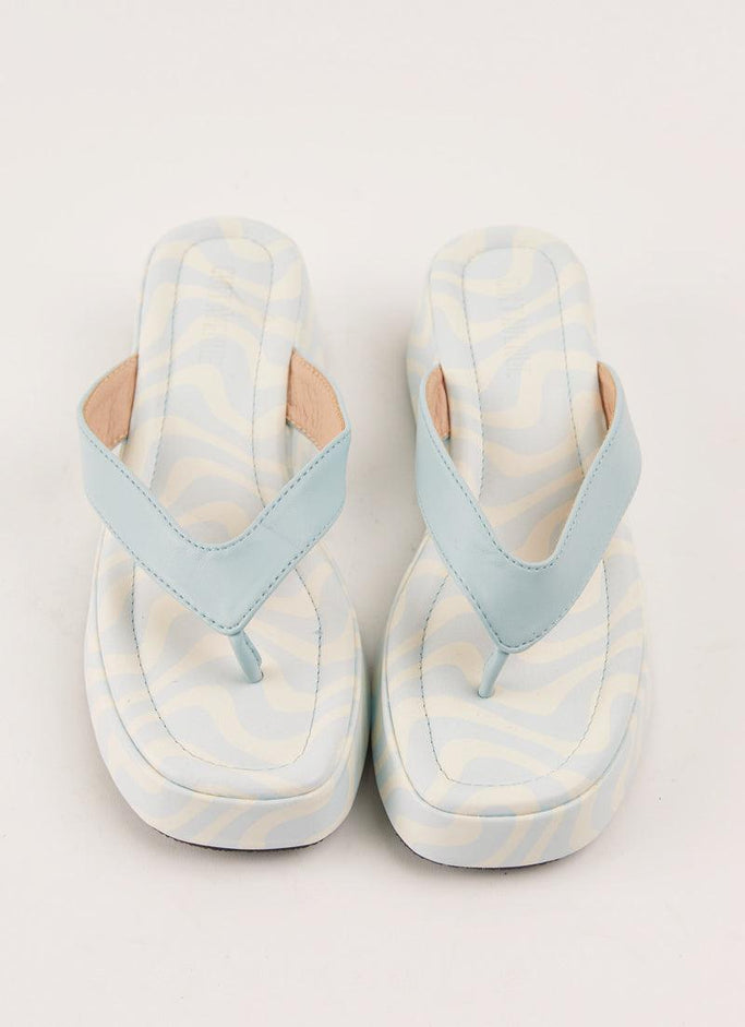 Minelli Sandals - Pastel Blue Wave