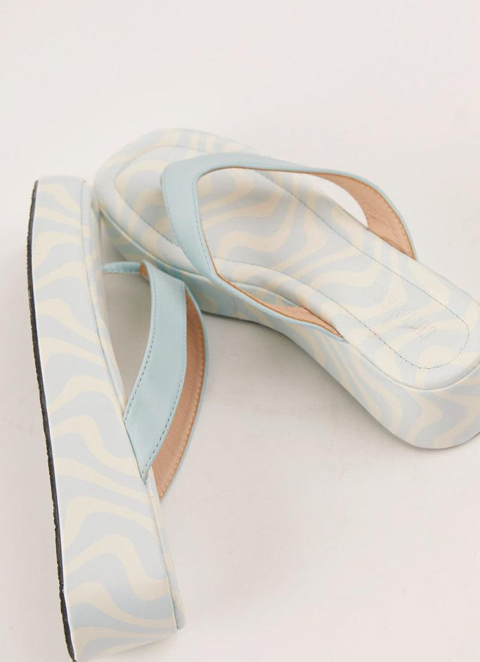 Minelli Sandals - Pastel Blue Wave