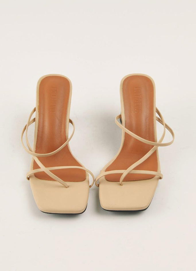 Willow Strappy Mule - Beige