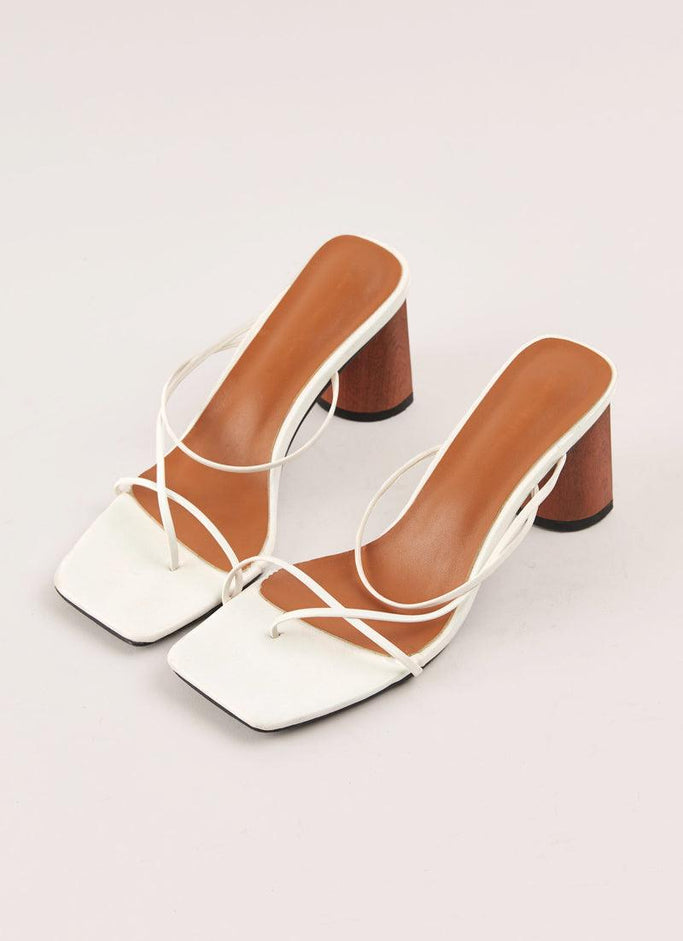 Willow Strappy Mule - White