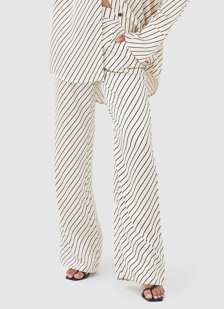 Norma Trousers - Diagonal Stripe - Peppermayo