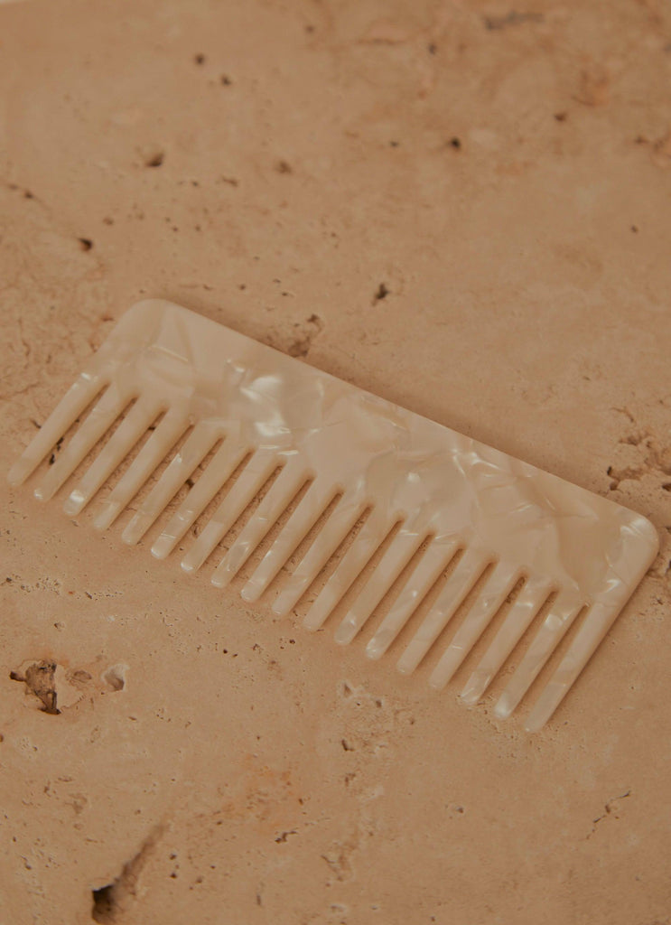 Copenhagen Hair Comb - Pearl - Peppermayo