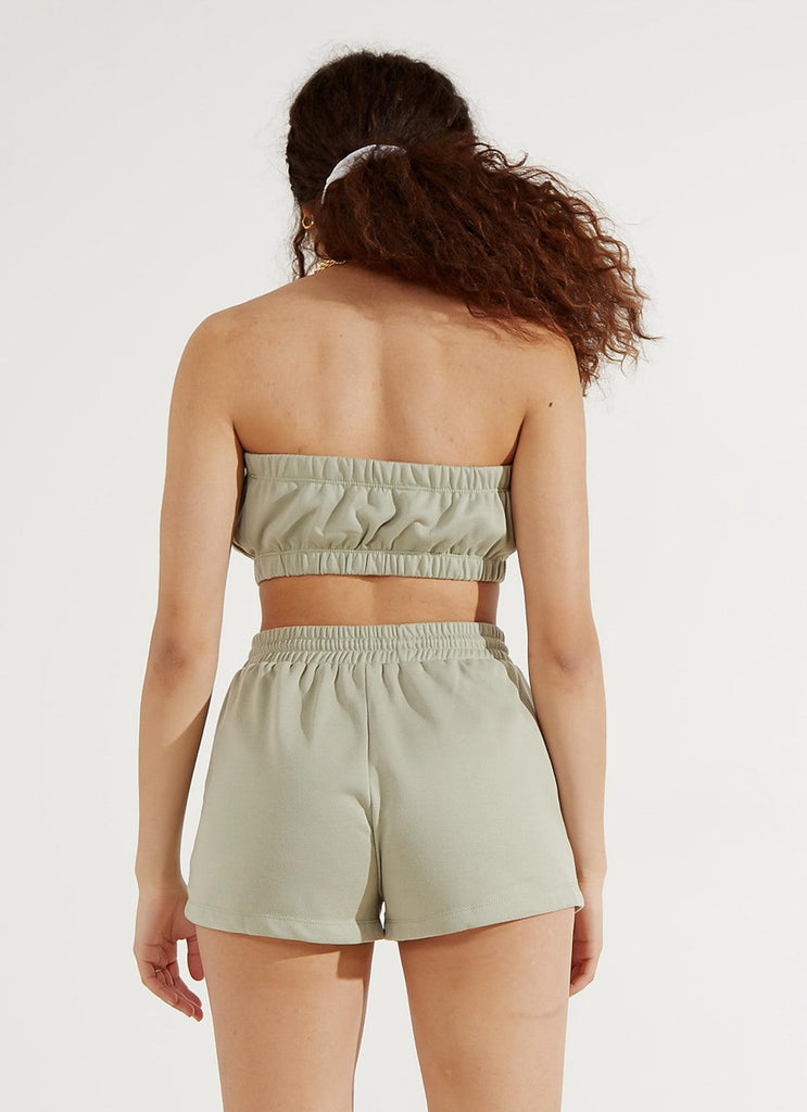 Centre Mark Crop - Khaki - Peppermayo