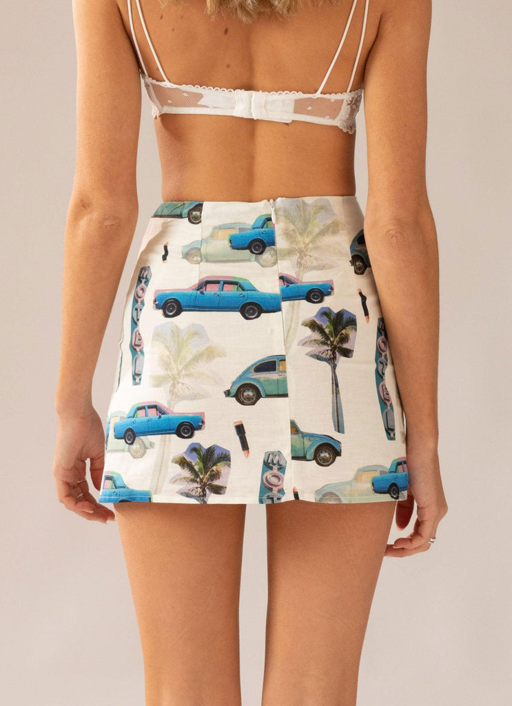 Days Like This Linen Mini Skirt - Paved Paradise - Peppermayo