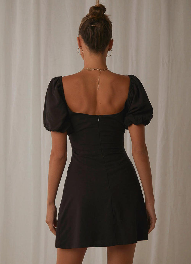 San Sebastian Mini Dress - Black - Peppermayo