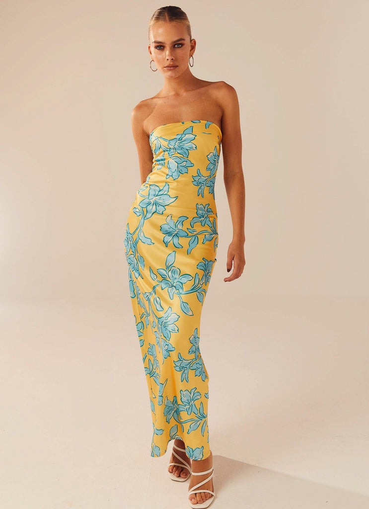 Summer Lover Maxi Dress - Golden Bloom - Peppermayo
