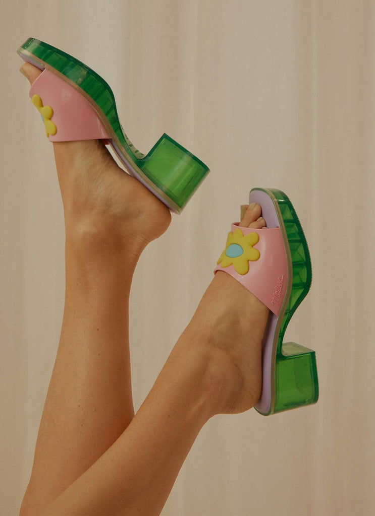 Melissa x Lazy Oaf Pink Shape Sandal - Pink - Peppermayo