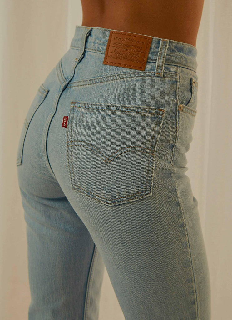 70s High Straight Jeans - Marin Hits - Peppermayo