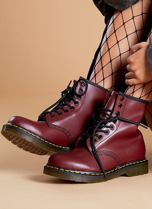 1460 8 Eye Boots - Cherry Red