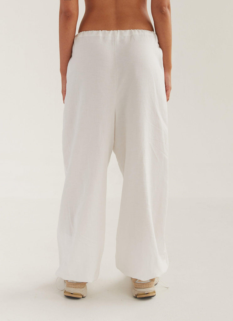 Fired Up Parachute Pants - Porcelain - Peppermayo
