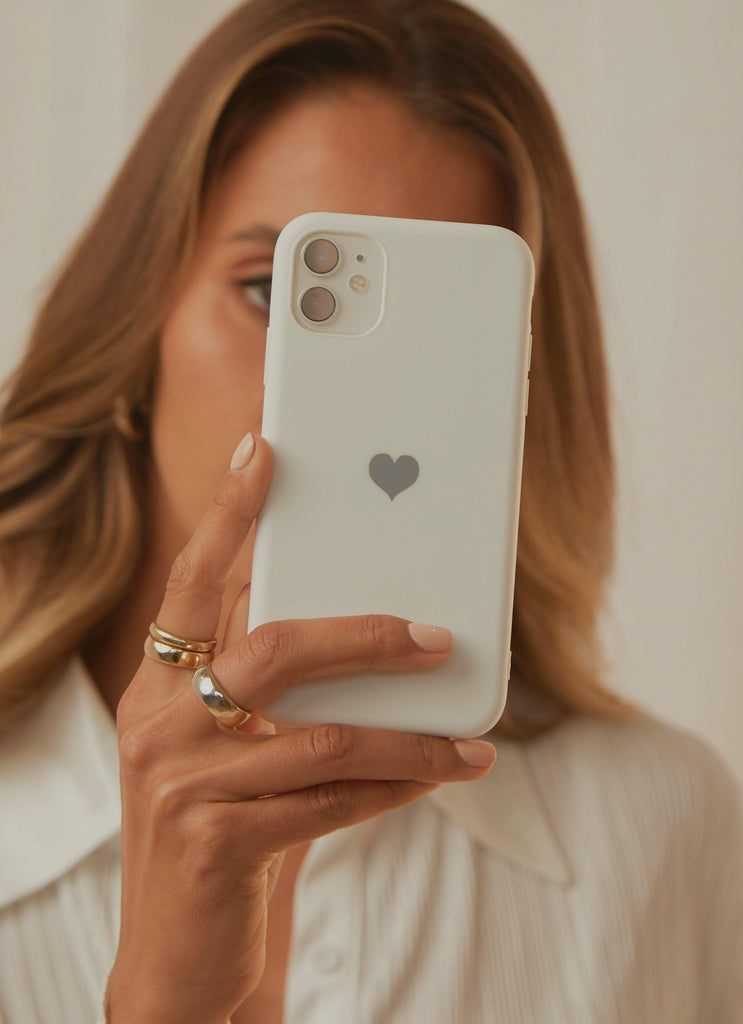 New Love iPhone Case - White - Peppermayo