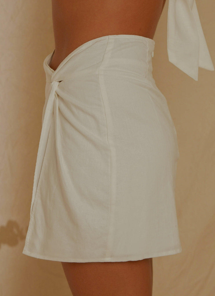European Edition Mini Skirt - White - Peppermayo