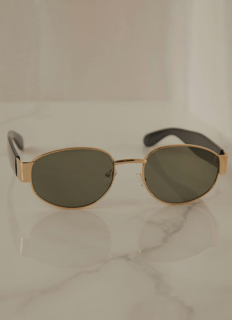 Sign Of The Times Sunglasses - Black Gold - Peppermayo