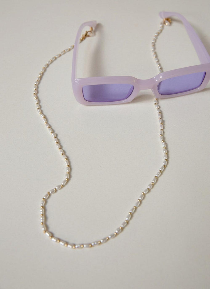 Luxe Studio Sunglasses Chain - Pearl