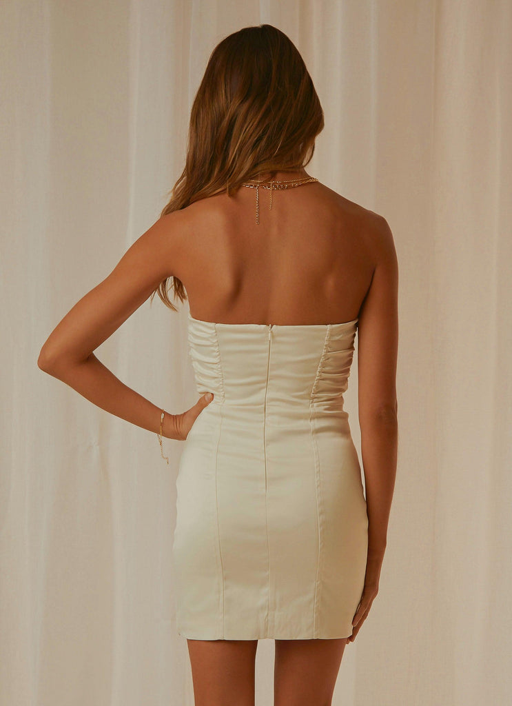 Valetta Corset Dress - Ivory - Peppermayo