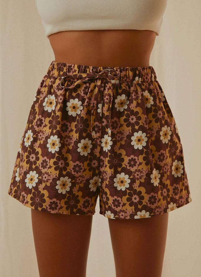 Woodstock Shorts - Retro Floral