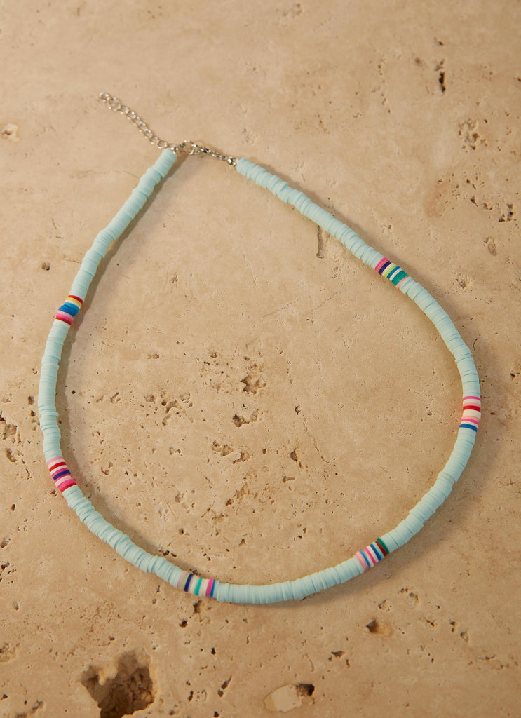Summer Somewhere Necklace - Baby Blue - Peppermayo