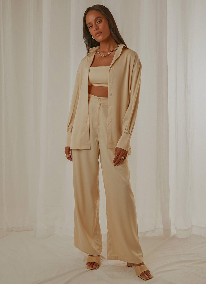 Monet Oversized Shirt - Ivory