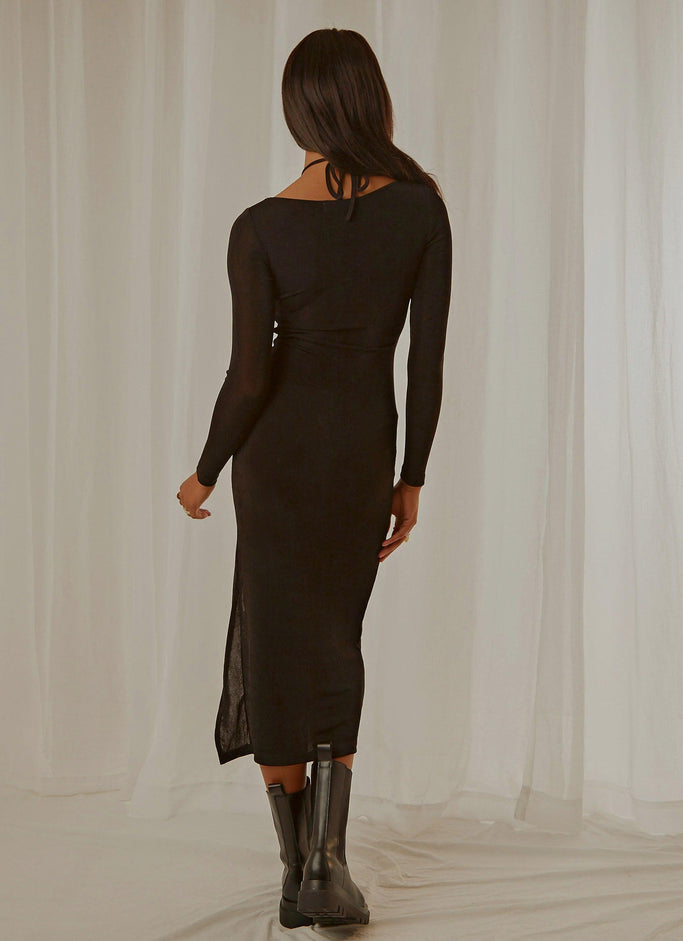 Mulholland Midi Dress - Black