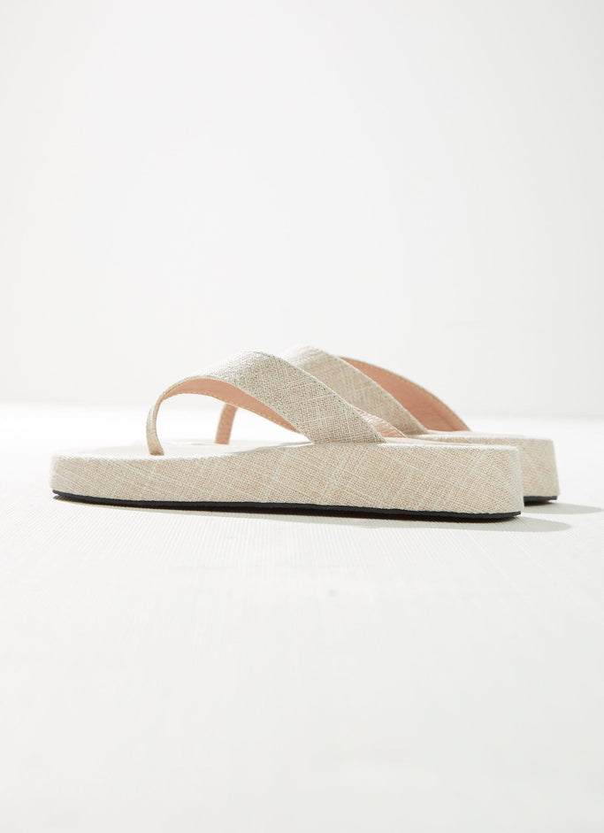 Pixie Sandal - Oatmeal Linen