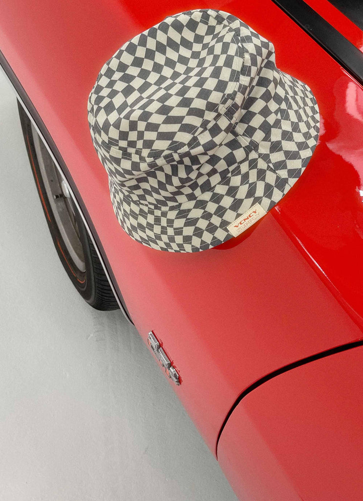 Turbo Bucket Hat - Charcoal-White - Peppermayo