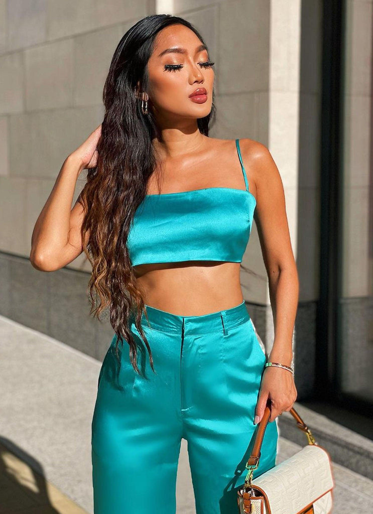Dolce Crop - Turquoise - Peppermayo